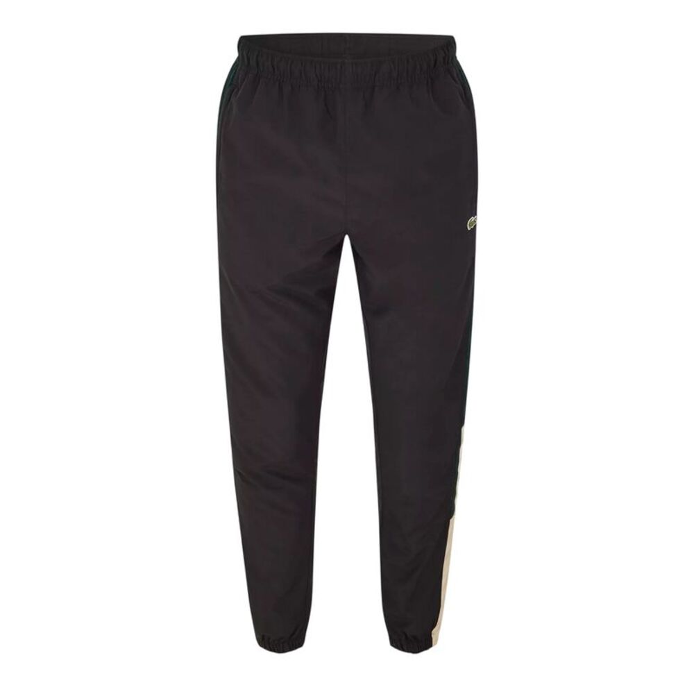 Lacoste Mens Cuffed Ankle Sweatpants / Black